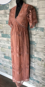Pink Blush maternity dress
