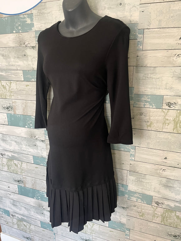 seraphine maternity cocktail dress Seraphine Navy Blue Pleated Maternity Dress UFO No More