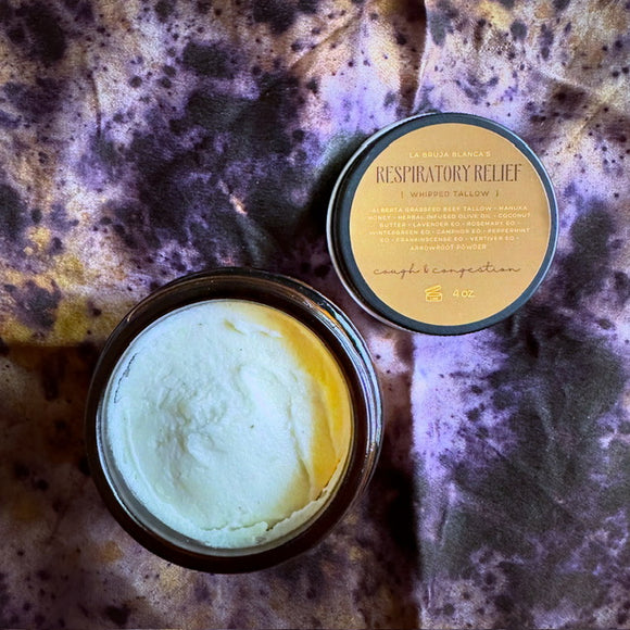 La Bruja Blanca Apothecary - Whipped Tallow Respitory Relief