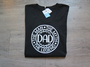 Mama Buzz "*The Man*The Myth*The legend* Dad" screenprint t-shirt