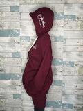 "Perfectly Imperfect" sweater dress, burgundy, XL