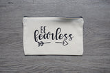 Mama Buzz Zipper Pouch - "Be fearless"