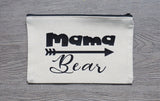 Mama Buzz Zipper Pouch - "Mama bear"