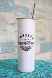 Mama Buzz - tall tumbler - "Embrace your imperfections"
